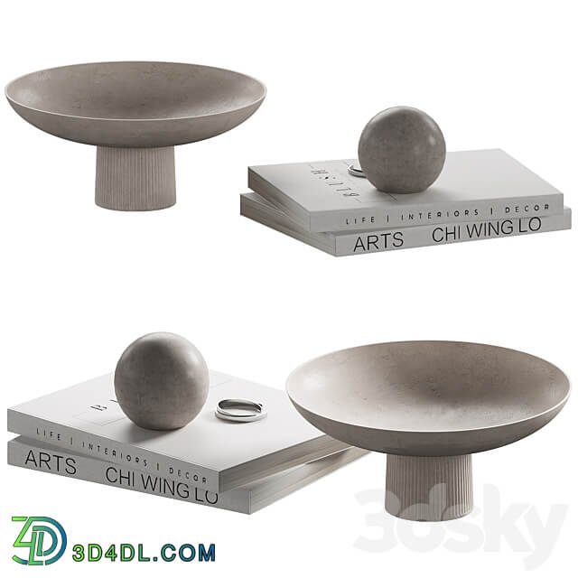 Decorative coffee table set 19 3D Models