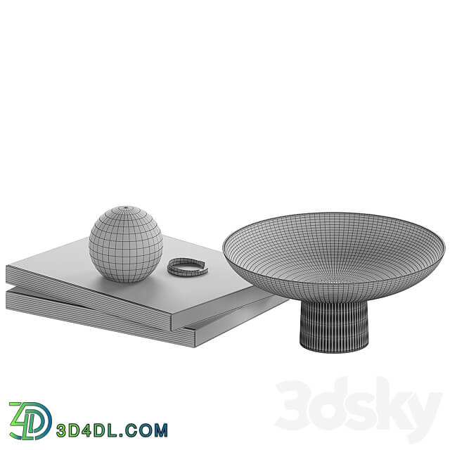 Decorative coffee table set 19 3D Models