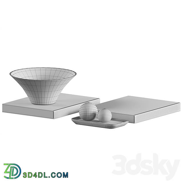 Decorative coffee table set 21 3D Models