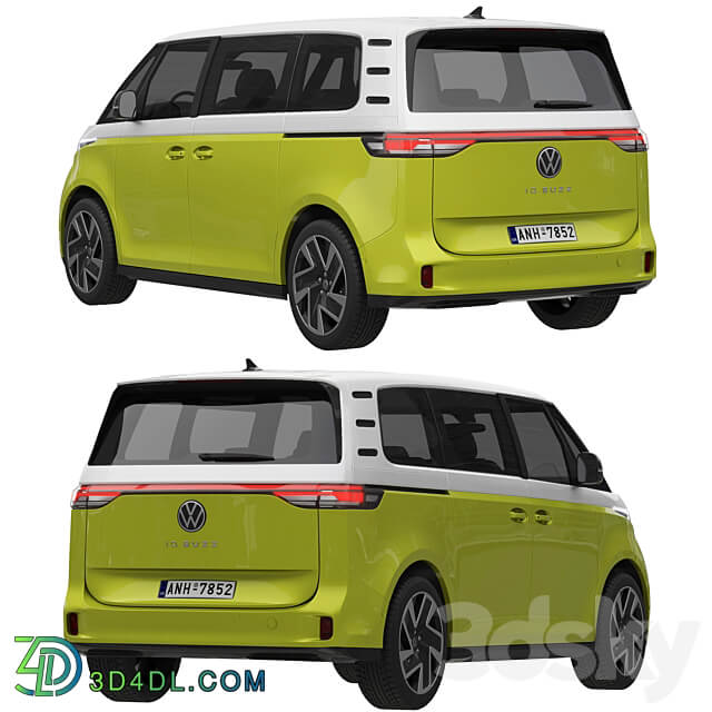 Volkswagen ID. Buzz 2023 3D Models