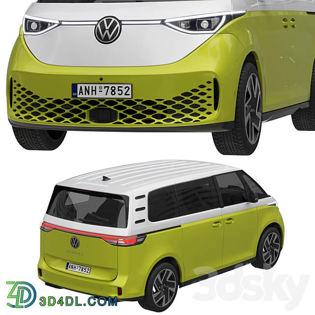 Volkswagen ID. Buzz 2023 3D Models