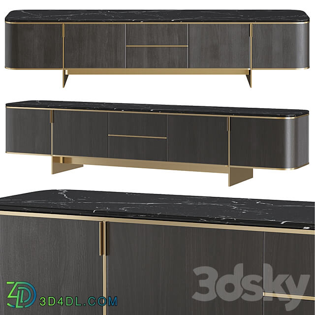 Laskasas dean Sideboard Chest of drawer 3D Models