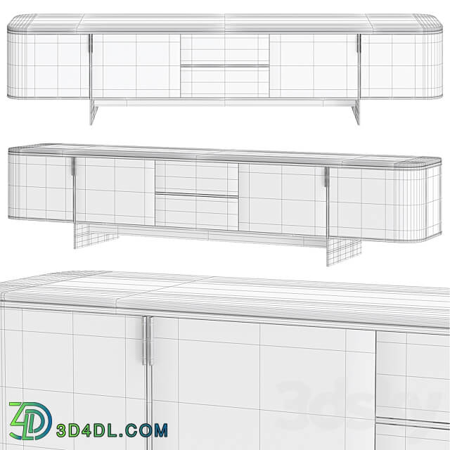 Laskasas dean Sideboard Chest of drawer 3D Models