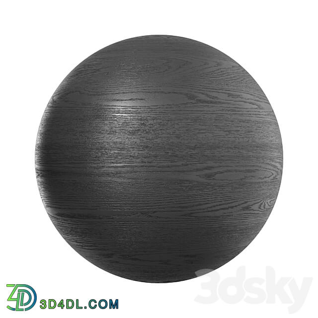 Ebony black wood 3D Models