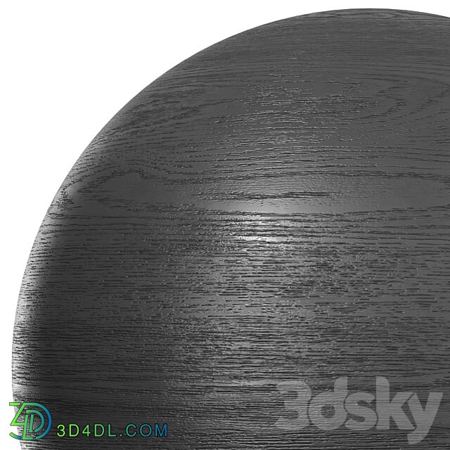 Ebony black wood 3D Models