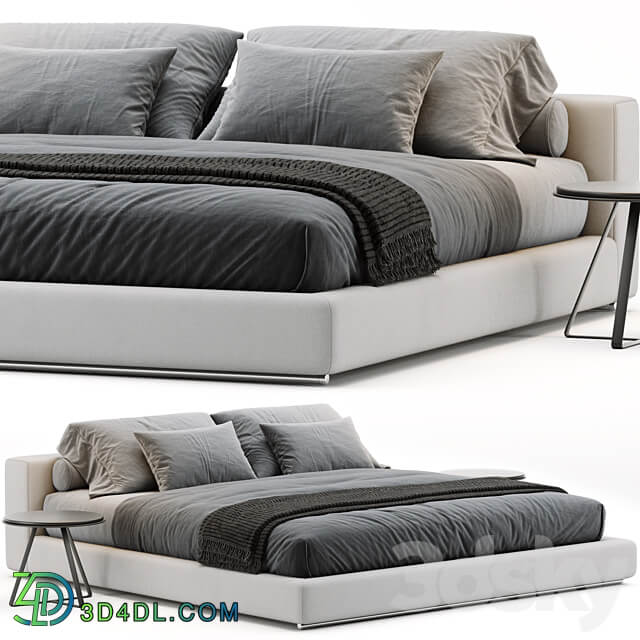 Flexform Groundpiece Bed Bed 3D Models