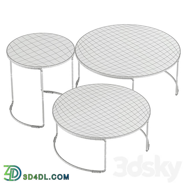 Pedrali Circuit Outdoor Coffee Tables 3D Models