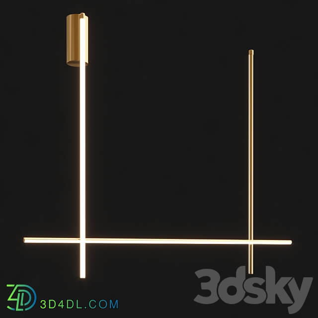 Coordinates C2 and S4 Pendant light 3D Models