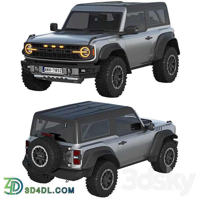 Ford Bronco Raptor 2 door 2022 3D Models