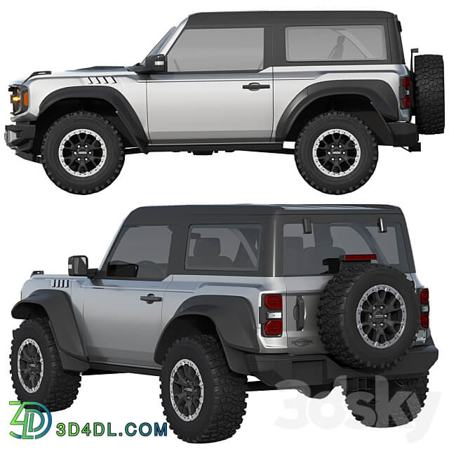 Ford Bronco Raptor 2 door 2022 3D Models