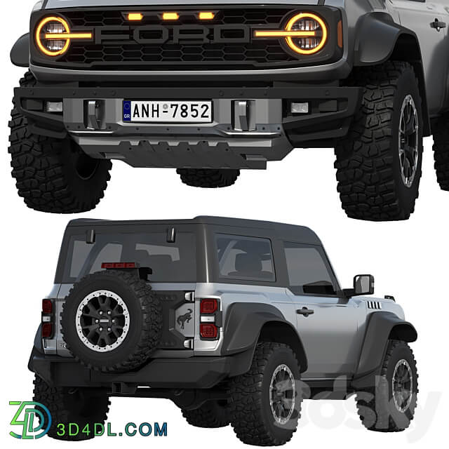 Ford Bronco Raptor 2 door 2022 3D Models