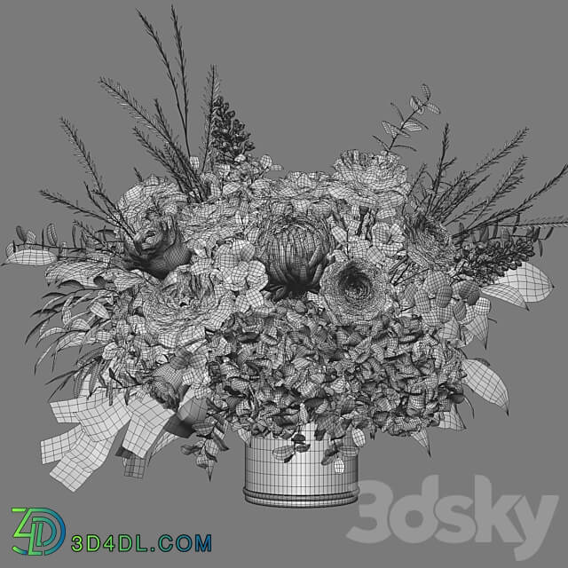 Flower Set 028 3D Models