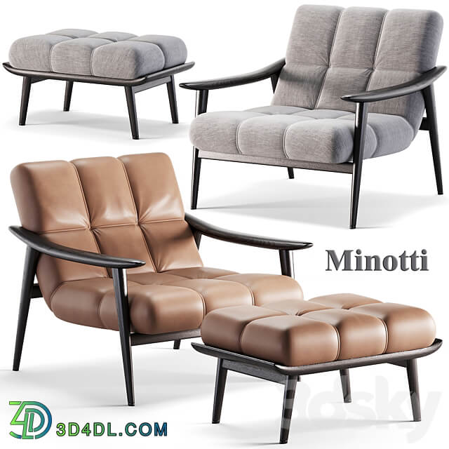 Minotti Armchair 3D Models