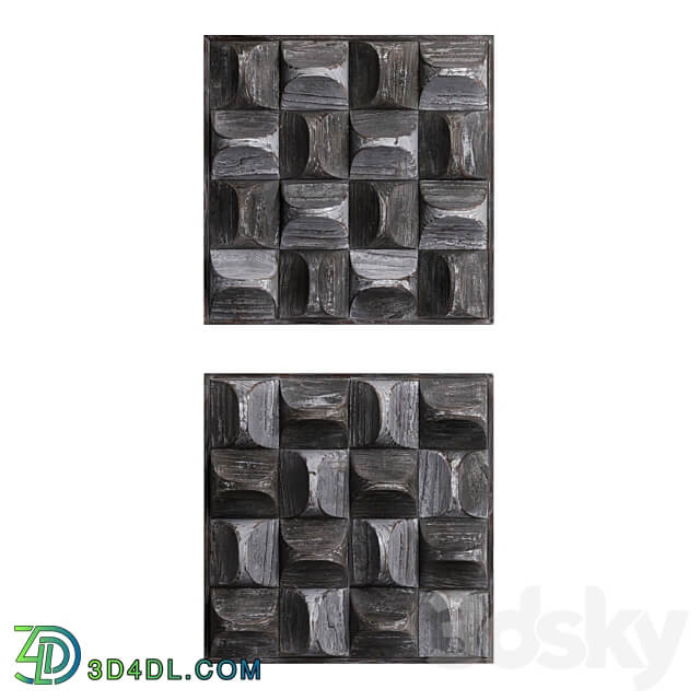 Pickford Wood Wall Decor Other decorative objects 3D Models