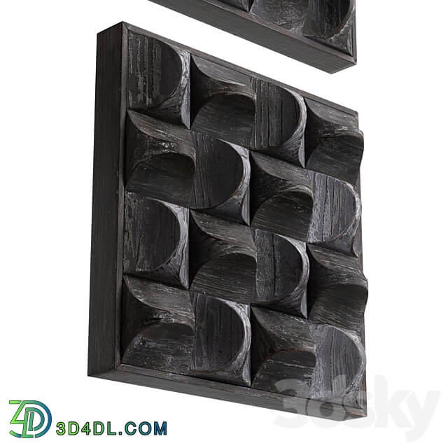 Pickford Wood Wall Decor Other decorative objects 3D Models