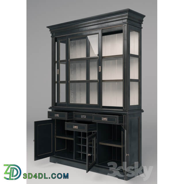 Wardrobe Display cabinets LeHome Keywest Oak Cupboard