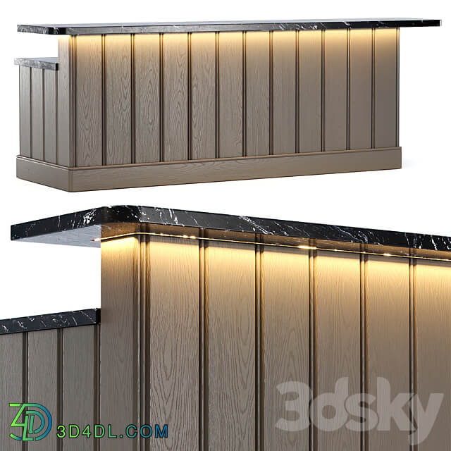 Ebbi bar counter EC11 Bar counter 3D Models