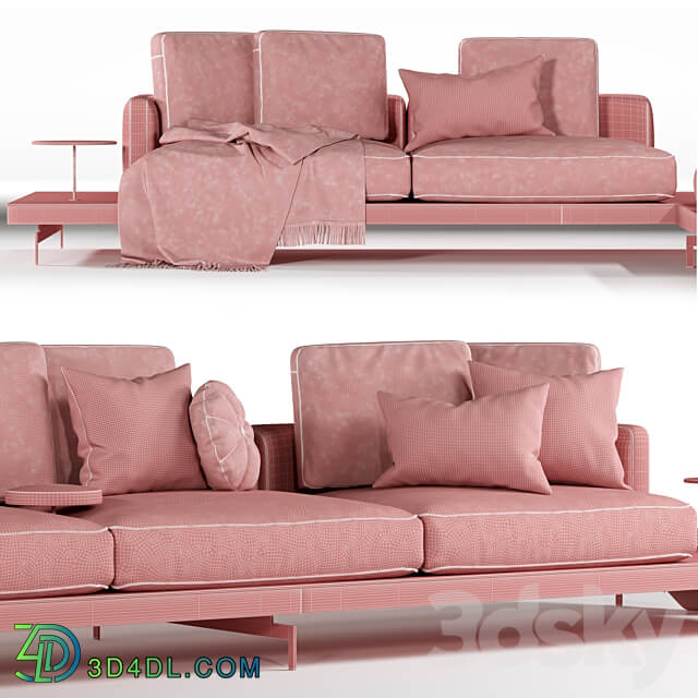 Dock high version Sofa 03 B B Italia 3D Models