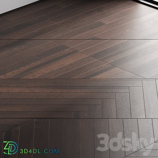 Oak parquet board 14 3D Models