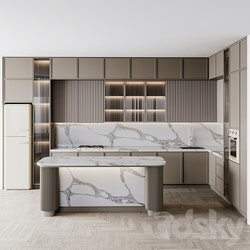 kitchen modern130smeg Kitchen 3D Models 