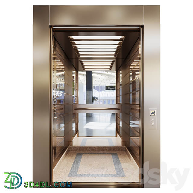 Passenger lift 4 3D Models