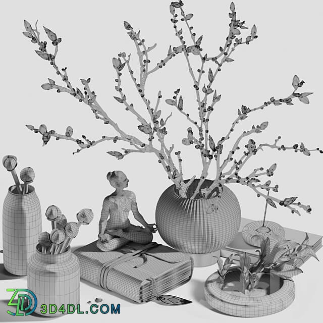 Decorative Spring Set 041 3D Models