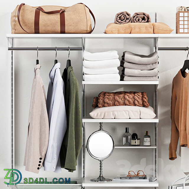 Wardrobe Clothes clothes bags shirts 12 Clothes 3D Models