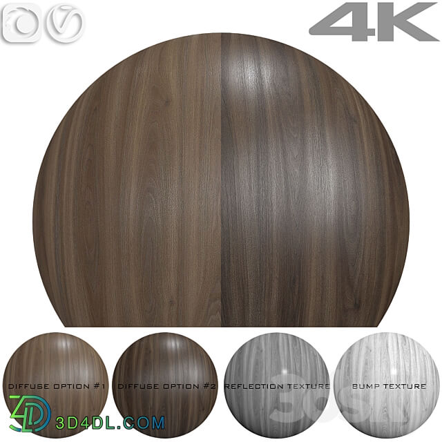 Wood texture Walnut 7 3D Models