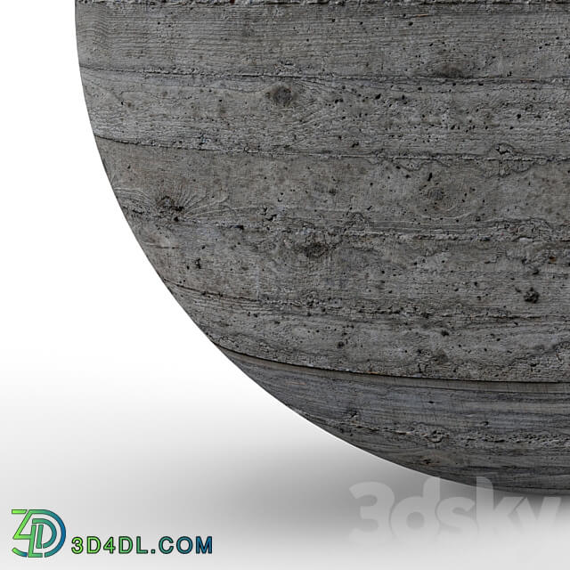 Concrete material with wood pattern. 22k Stone 3D Models
