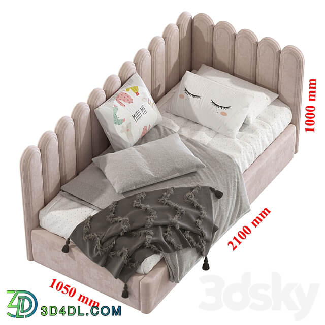 Children s sofa bed in a modern style 245 3D Models