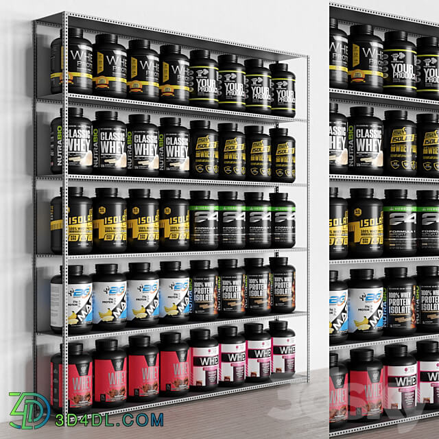 Sports Supplement Pack 3D Models