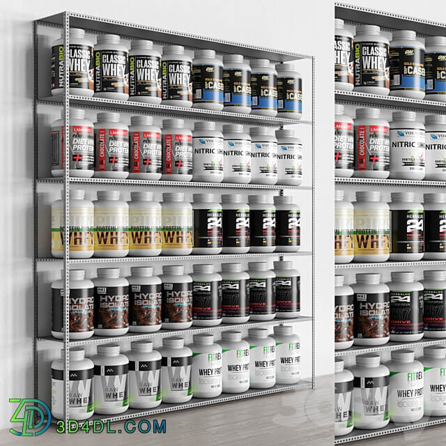 Sports Supplement Pack 3D Models