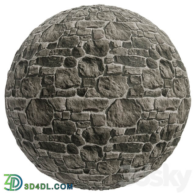 FB355 stone Facade coverings Java 3MAT PBR Seamless Stone 3D Models