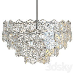 Kinkeldey Hexagonal Crystal Chandelier Pendant light 3D Models 