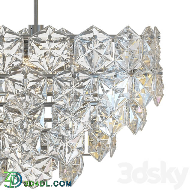 Kinkeldey Hexagonal Crystal Chandelier Pendant light 3D Models