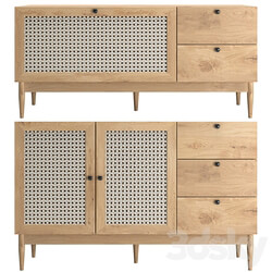 TV stand and Sideboard Roshal Sideboard Chest of drawer 3D Models 