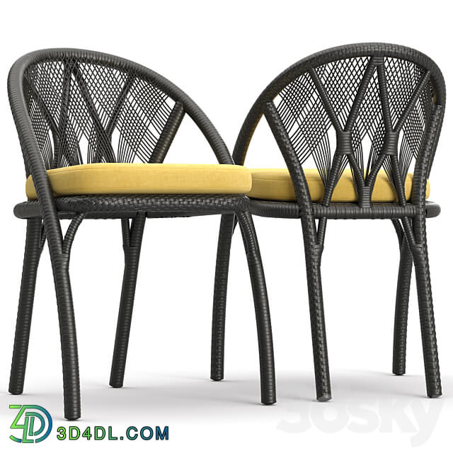 Dinning Set HAGIA Table Chair 3D Models