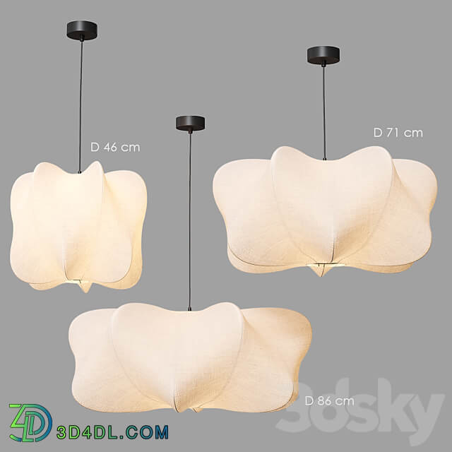 Cirrus Pendant Pendant lamp West Elm Pendant light 3D Models