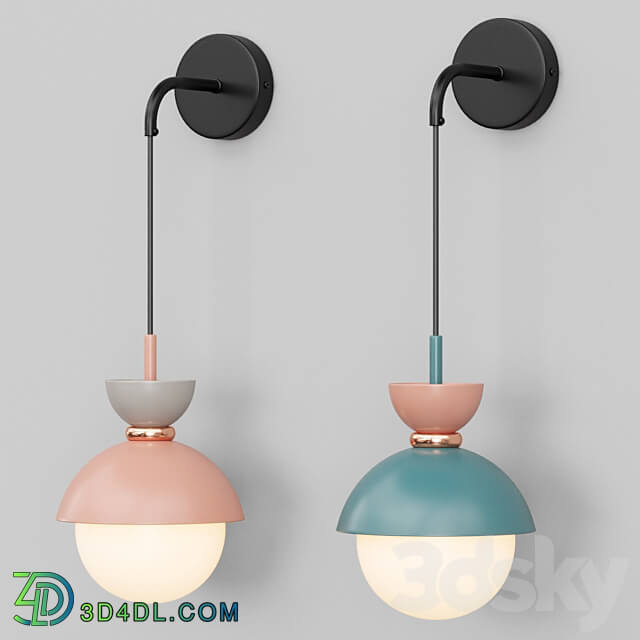 Wall lamp POMPON WALL Lampatron 3D Models