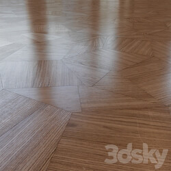 Modular parquet LISTONE GIORDANO Wood 3D Models 