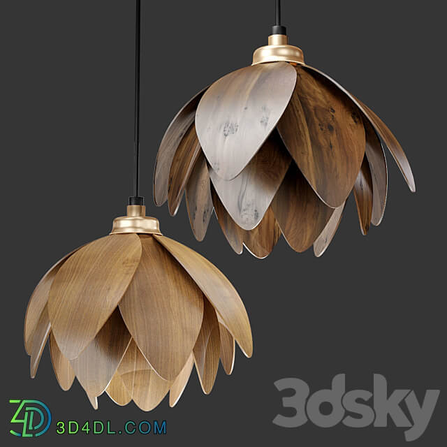 The Lotus bud pendant light Pendant light 3D Models