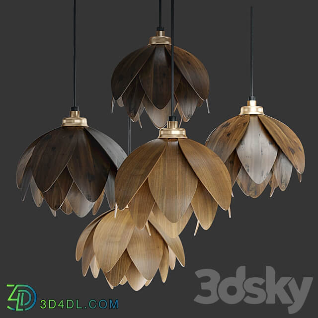 The Lotus bud pendant light Pendant light 3D Models