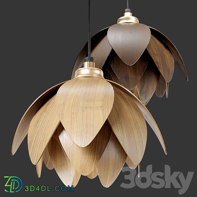 The Lotus bud pendant light Pendant light 3D Models