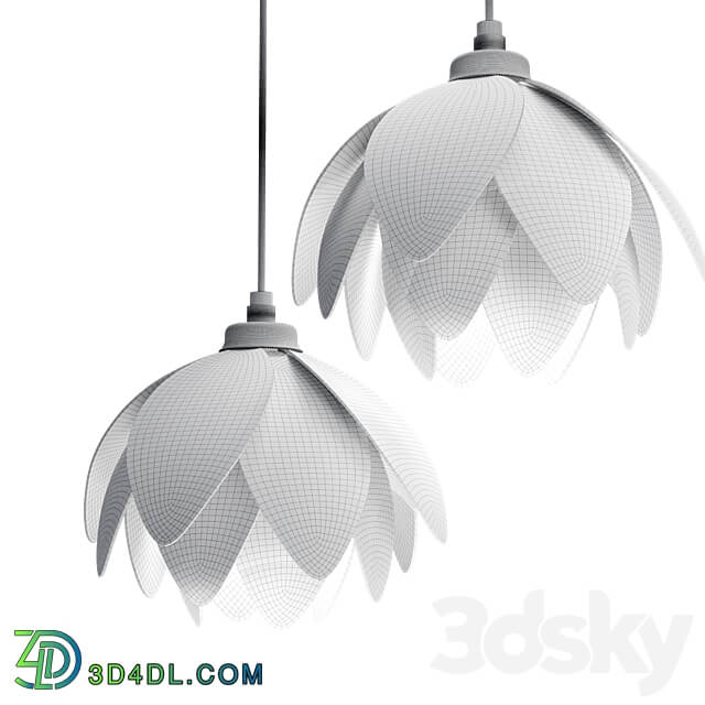 The Lotus bud pendant light Pendant light 3D Models