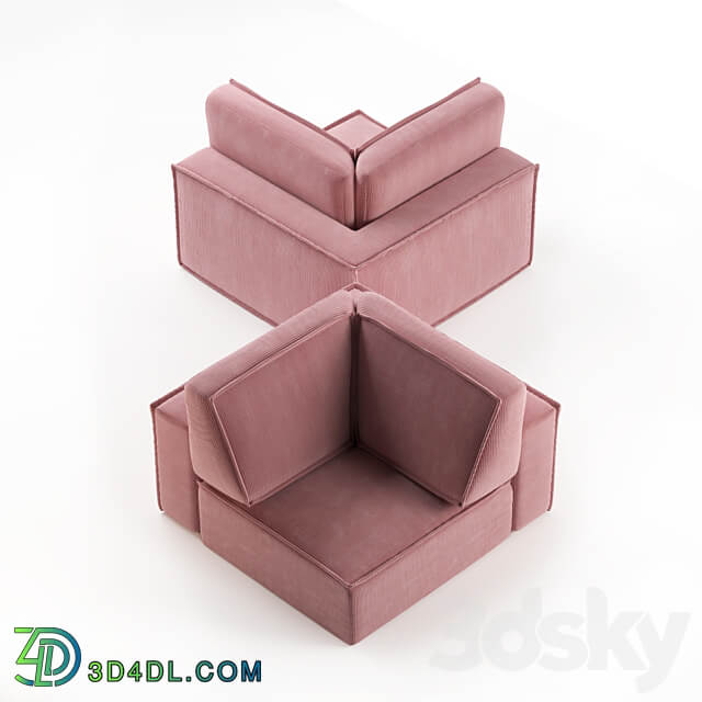 Eten. Modular sofa DIVAN.RU 3D Models