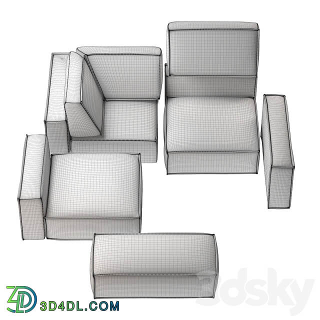 Eten. Modular sofa DIVAN.RU 3D Models