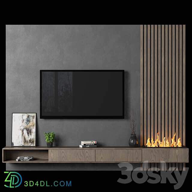 TV Wall 93 3D Models