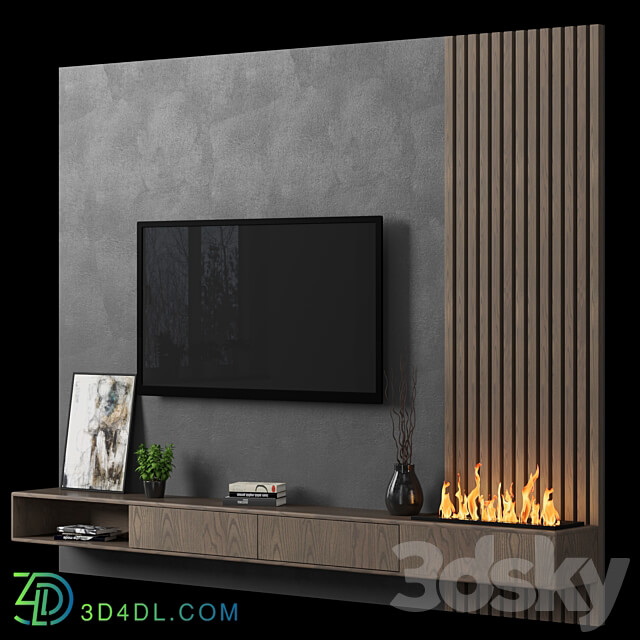 TV Wall 93 3D Models