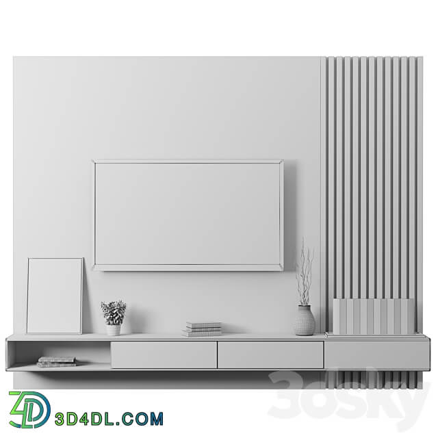 TV Wall 93 3D Models