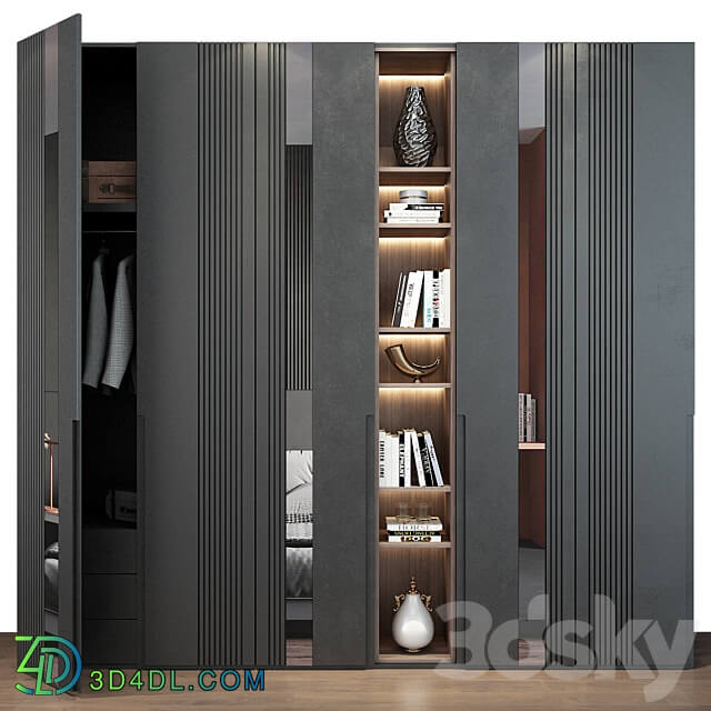 Furniture composition set 112 Wardrobe Display cabinets 3D Models